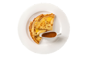 Sweet crêpes with salted butter caramel